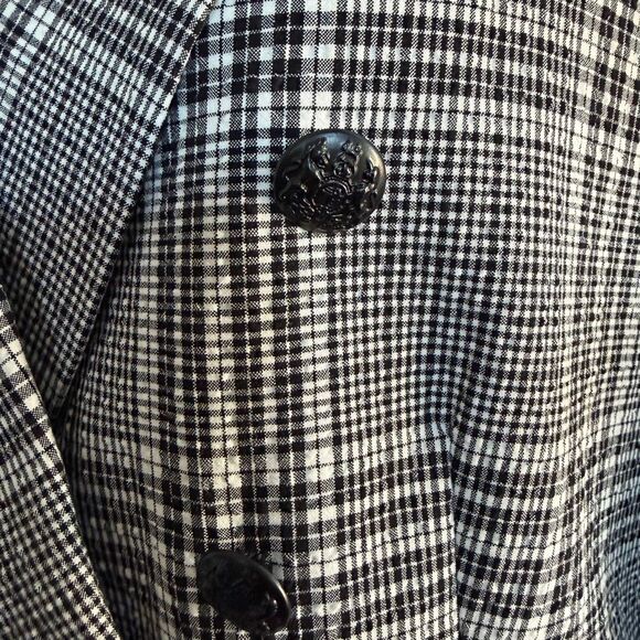 Maison d’Amelie Seersucker Plaid Blazer - Picture 2 of 6